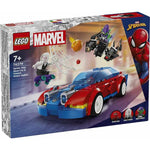 Konstruktionsspiel Lego Coche de Carreras de Spider-Man y Duende Verde Venomizado Bunt