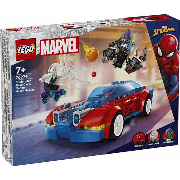Konstruktionsspiel Lego Coche de Carreras de Spider-Man y Duende Verde Venomizado Bunt