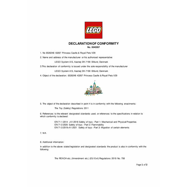 Konstruktionsspiel Lego 43267