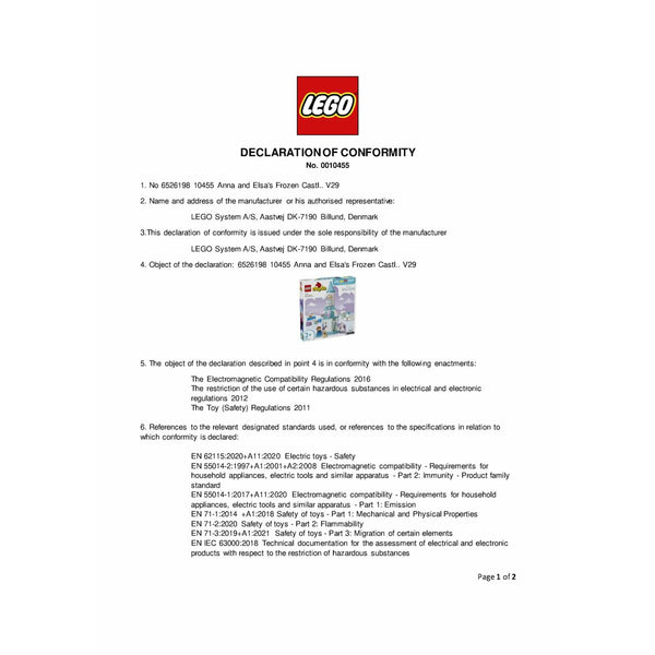 Konstruktionsspiel Lego 10455