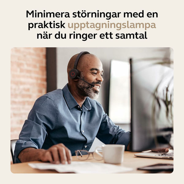 Kopfhörer mit Mikrofon Jabra Schwarz