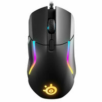 Gaming Maus SteelSeries 62551 Schwarz Bunt Gaming Mit Kabel LED-Lichter