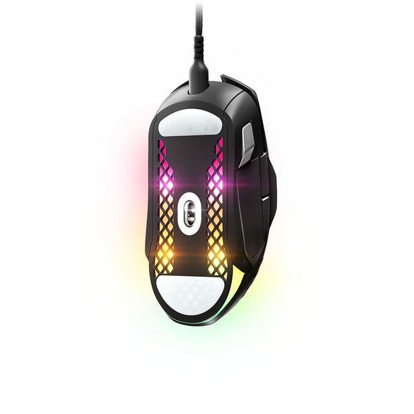 Gaming Maus SteelSeries Aerox 5 Gaming Schwarz Mit Kabel LED-Lichter