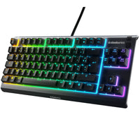 Tastatur SteelSeries Apex 3 Gaming Schwarz Mit Kabel Französisch AZERTY AZERTY