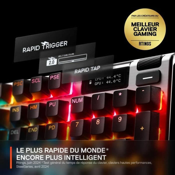 Tastatur SteelSeries Apex pro gen 3 Schwarz Azerty Französisch