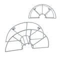 Schlauchtrommel Grouw Metall 43 x 15 x 23 cm