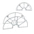 Schlauchtrommel Grouw Metall 43 x 15 x 23 cm