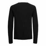 Herren Langarm-T-Shirt Jack & Jones ehill Knit Schwarz