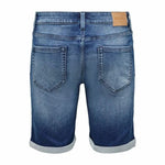 Herren Jeans Shorts Only & Sons Onsply Dark Mid Blue Blau