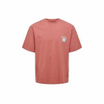 Herren Kurzarm-T-Shirt Only & Sons Onskasen Rlx Lachsfarben