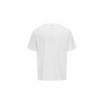 Herren Kurzarm-T-Shirt Only & Sons Mickey Rlx Cloud Dancer Weiß