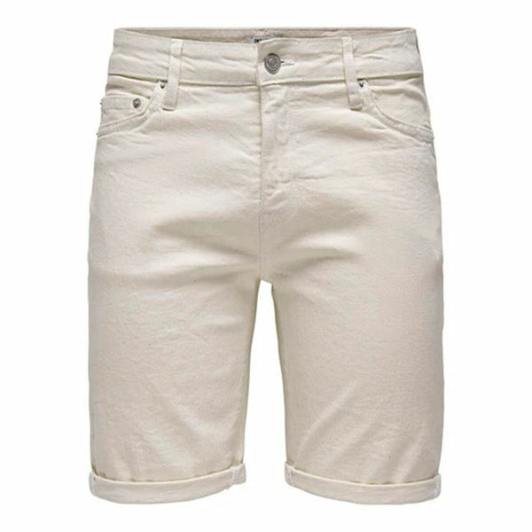 Herren Shorts Only & Sons Onsply 9296 Ecru Beige