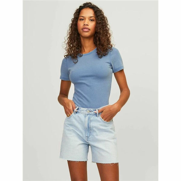 Damen Kurzarm-T-Shirt Jack & Jones Jxfrankie Wash Ss Blau
