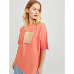 Damen Kurzarm-T-Shirt Jack & Jones Jxpaige Orange