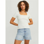 Damen Kurzarm-T-Shirt Jxsky Ss Jack & Jones Cloud Dancer Warmes Weiß