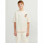 Kurzarm-T-Shirt für Kinder Jack & Jones tampa Back Beige