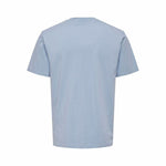 Herren Kurzarm-T-Shirt Only & Sons Onslevi Life Reg Text Eventide Indigo