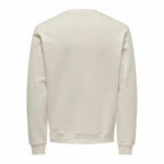 Herren Sweater ohne Kapuze Only & Sons Onsdan Unshed Reg Crew Neck Weiß