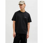 Herren Kurzarm-T-Shirt Jack & Jones Jorvarenna Painted Schwarz