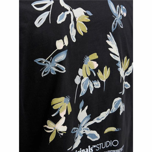 Herren Kurzarm-T-Shirt Jack & Jones Jorvarenna Painted Schwarz