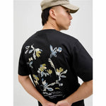 Herren Kurzarm-T-Shirt Jack & Jones Jorvarenna Painted Schwarz