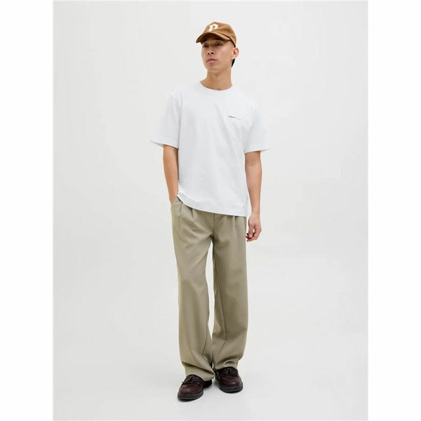 Herren Kurzarm-T-Shirt Jack & Jones Jorvarenna Painted Weiß