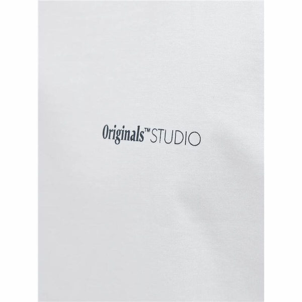 Herren Kurzarm-T-Shirt Jack & Jones Jorvarenna Painted Weiß