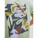 Herren Kurzarm-T-Shirt Jack & Jones Jorvarenna Painted Blau