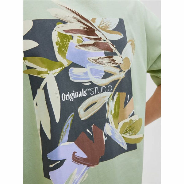 Herren Kurzarm-T-Shirt Jack & Jones Jorvarenna Painted Blau