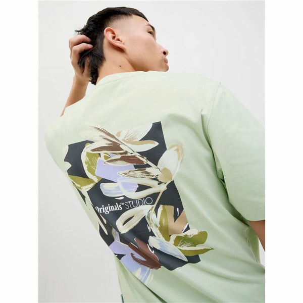 Herren Kurzarm-T-Shirt Jack & Jones Jorvarenna Painted Blau