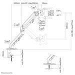 Bildschirm-Träger für den Tisch Neomounts FPMA-D650BLACK