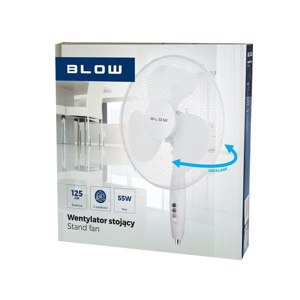 Freistehender Ventilator Blow 44-064# Weiß 110 W