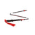 Trekking-Stock Viking Spider FS Schwarz Rot 130 cm (2 Stück)