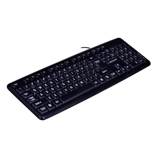 Tastatur Esperanza EK129 Schwarz Englisch QWERTY