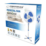 Freistehender Ventilator Esperanza EHF001WB Blau Weiß 50 W