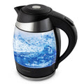 Wasserkocher mit Elektrischer Teekanne Esperanza EKK009  Schwarz Glas Kunststoff 2200 W 1,8 L