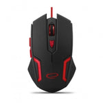 Mouse Esperanza EGM205R Schwarz Rot 2400 dpi
