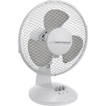 Tischventilator Esperanza EHF004WE Weiß Grau 30 W