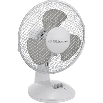 Tischventilator Esperanza EHF004WE Weiß Grau 30 W