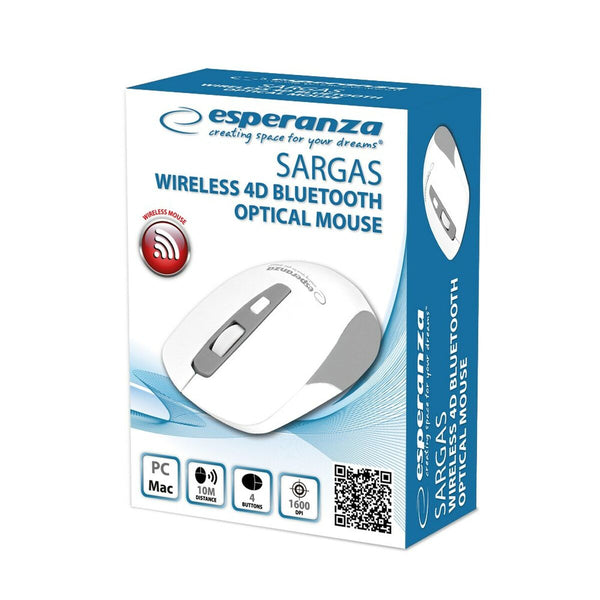 Drahtlose Bluetooth Maus Esperanza EM130W Weiß 1600 dpi