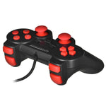 Gaming Controller Esperanza Warrior GX300 USB 2.0 Schwarz Rot PC Windows