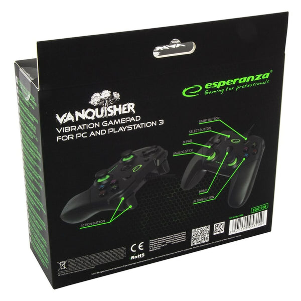 Gaming Controller Esperanza Vanquisher GX550 USB 2.0 Schwarz PC PlayStation 3