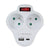 Steckdosenleiste Esperanza ELK311W 2 Stecker