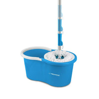 Mop with Bucket Esperanza EHS005 Blau Weiß Mikrofaser