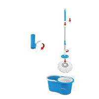 Mop with Bucket Esperanza EHS005 Blau Weiß Mikrofaser