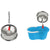 Mop with Bucket Esperanza EHS006 Blau Weiß Mikrofaser