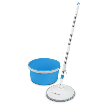 Mop with Bucket Esperanza EHS007 Blau Weiß Mikrofaser