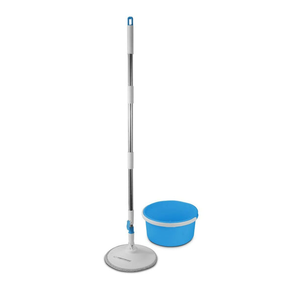 Mop with Bucket Esperanza EHS007 Blau Weiß Mikrofaser