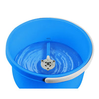 Mop with Bucket Esperanza EHS007 Blau Weiß Mikrofaser