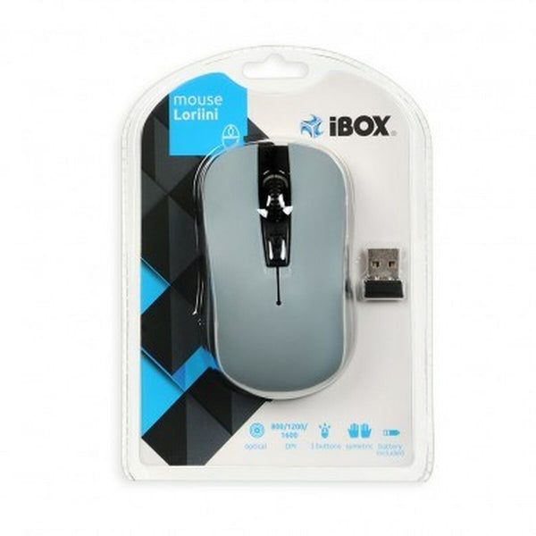 Schnurlose Mouse Ibox LORIINI Schwarz/Grau